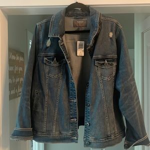 NWT Torrid Distressed Denim Jacket